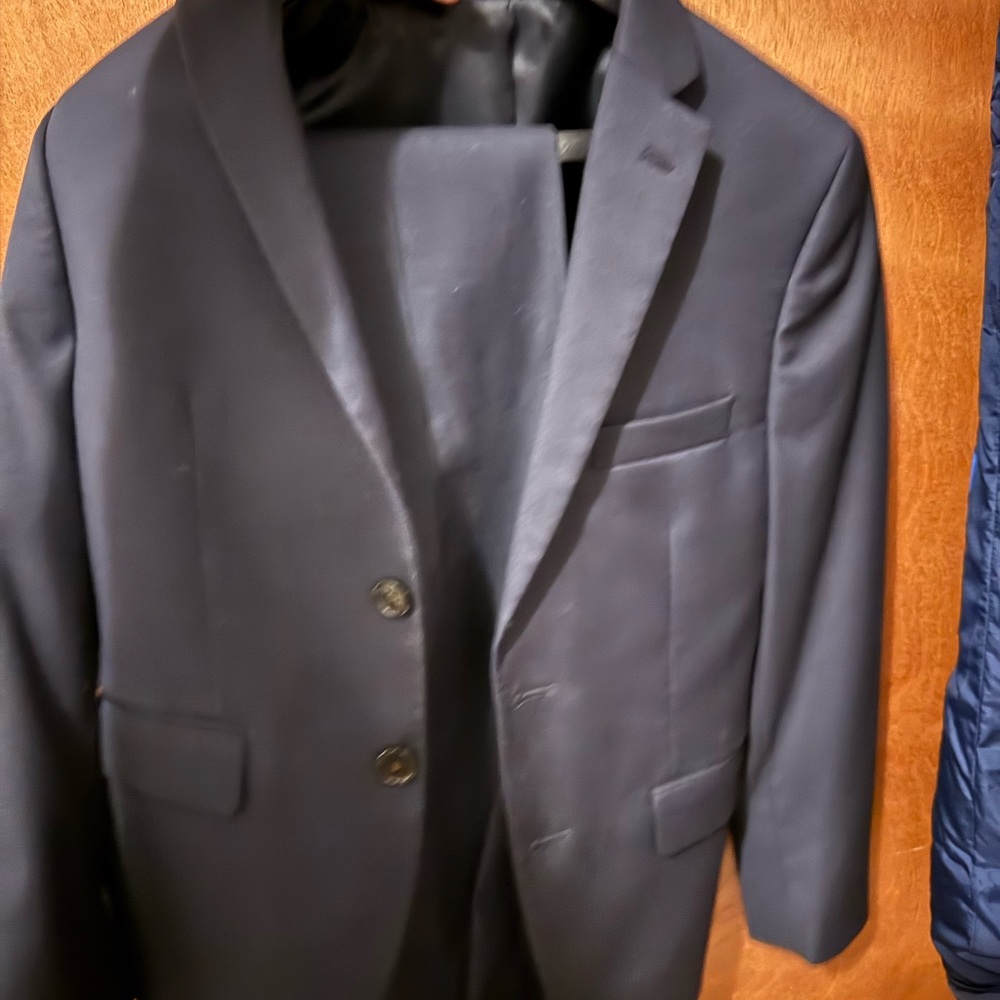 Ralph Lauren Navy Men's Two-Button Suit Jacket